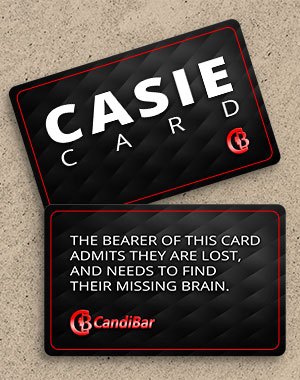 CandiBar Casie Card